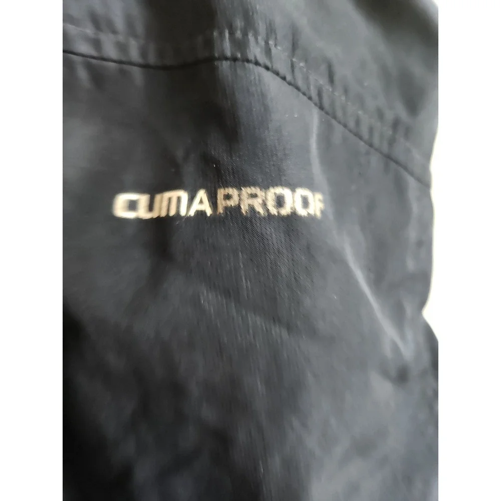 Adidas ClimaProof Track Pants Mens Large Navy Blue 3 Stripe Windbreaker Joggers